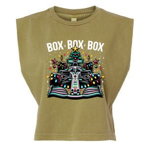 Formula Racing Car Box Box Radio Call Fun Christmas Tree Funny Gift Garment-Dyed Women's Muscle Tee