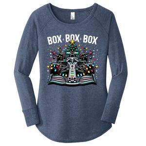 Formula Racing Car Box Box Radio Call Fun Christmas Tree Funny Gift Women's Perfect Tri Tunic Long Sleeve Shirt