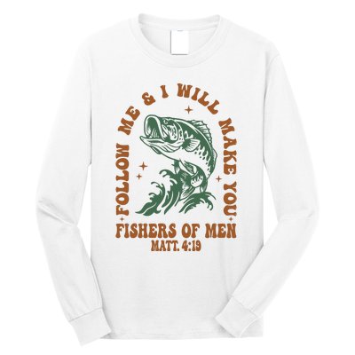 Fishers Retro Christian Bible Christian Dad Long Sleeve Shirt