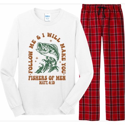 Fishers Retro Christian Bible Christian Dad Long Sleeve Pajama Set