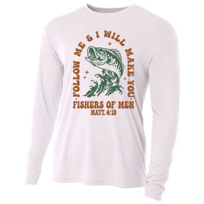 Fishers Retro Christian Bible Christian Dad Cooling Performance Long Sleeve Crew