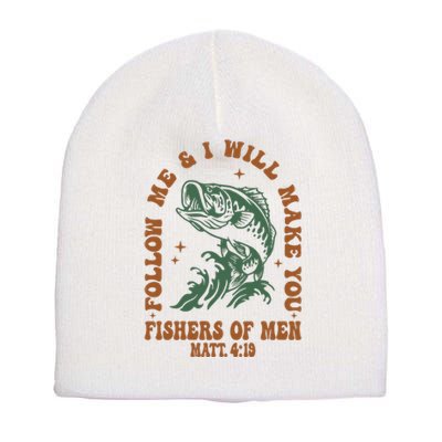 Fishers Retro Christian Bible Christian Dad Short Acrylic Beanie