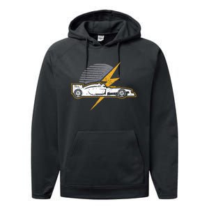 Formula Racing Car Lover Gift Design Idea Gift Performance Fleece Hoodie