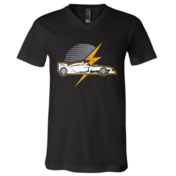 Formula Racing Car Lover Gift Design Idea Gift V-Neck T-Shirt