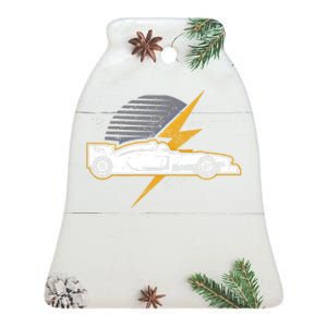 Formula Racing Car Lover Gift Design Idea Gift Ceramic Bell Ornament