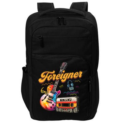 F.O.R.E.I.G.N.E.R Retro Cassette 90s Rock Music Old Fashion Impact Tech Backpack