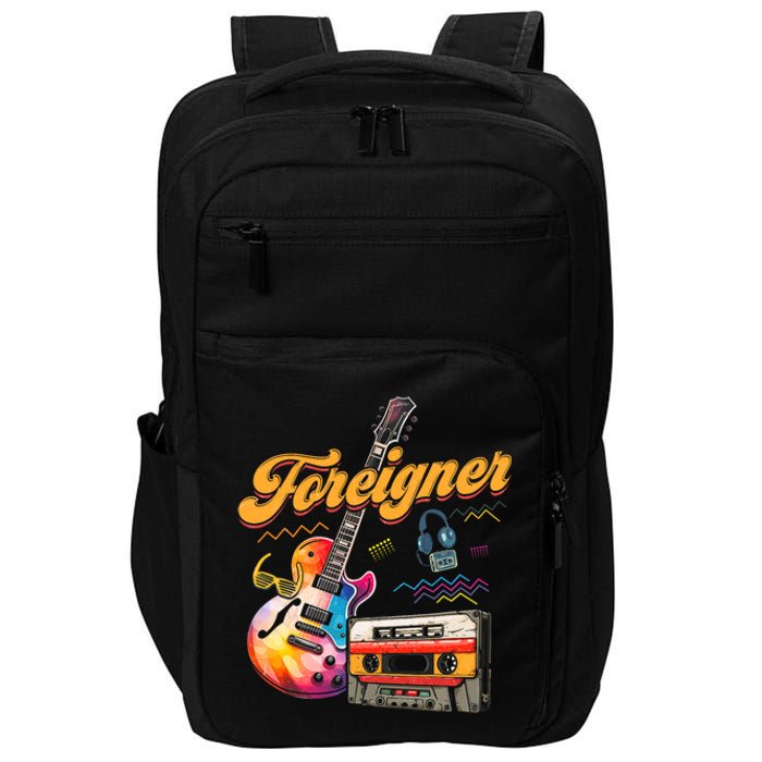 F.O.R.E.I.G.N.E.R Retro Cassette 90s Rock Music Old Fashion Impact Tech Backpack