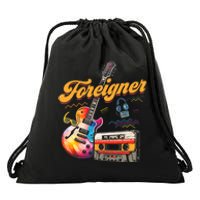 F.O.R.E.I.G.N.E.R Retro Cassette 90s Rock Music Old Fashion Drawstring Bag