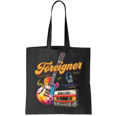 F.O.R.E.I.G.N.E.R Retro Cassette 90s Rock Music Old Fashion Tote Bag