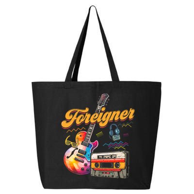 F.O.R.E.I.G.N.E.R Retro Cassette 90s Rock Music Old Fashion 25L Jumbo Tote