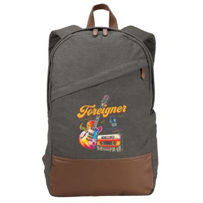 F.O.R.E.I.G.N.E.R Retro Cassette 90s Rock Music Old Fashion Cotton Canvas Backpack