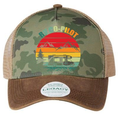 Funny RV CoPilot Adventure Awaits RV Camping Legacy Tie Dye Trucker Hat