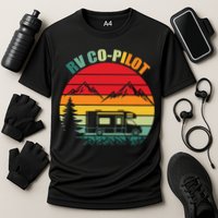 Funny RV CoPilot Adventure Awaits RV Camping Performance Shirt