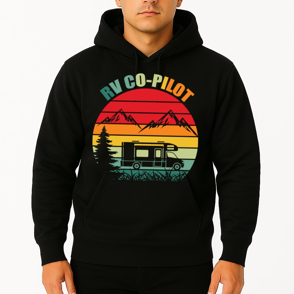 Funny RV CoPilot Adventure Awaits RV Camping Hoodie