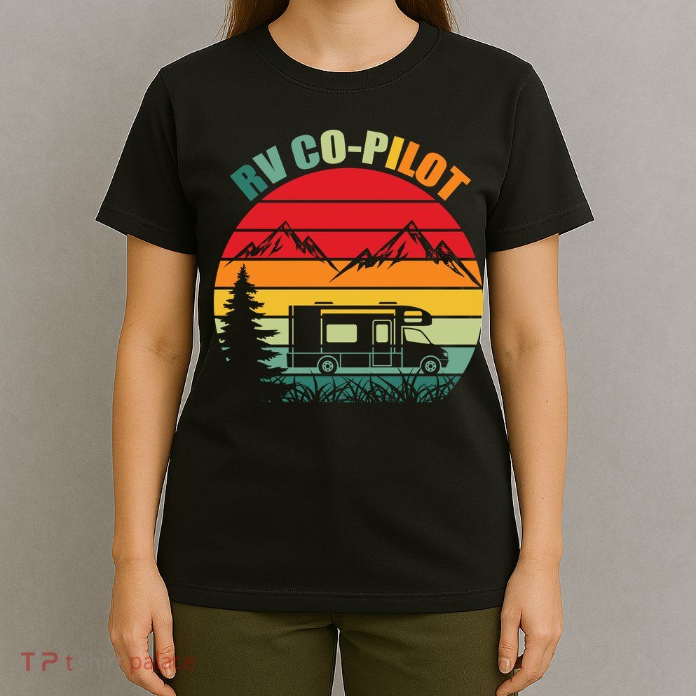 Funny RV CoPilot Adventure Awaits RV Camping T-Shirt