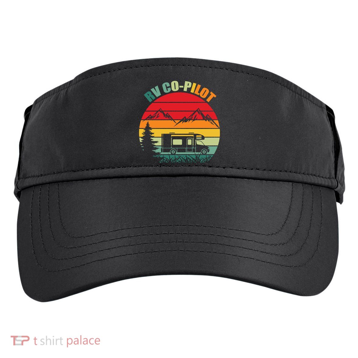 Funny RV CoPilot Adventure Awaits RV Camping Adult Drive Performance Visor