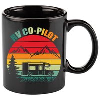 Funny RV CoPilot Adventure Awaits RV Camping 11oz C Handle Ceramic Mug