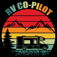 Funny RV CoPilot Adventure Awaits RV Camping Drawstring Bag