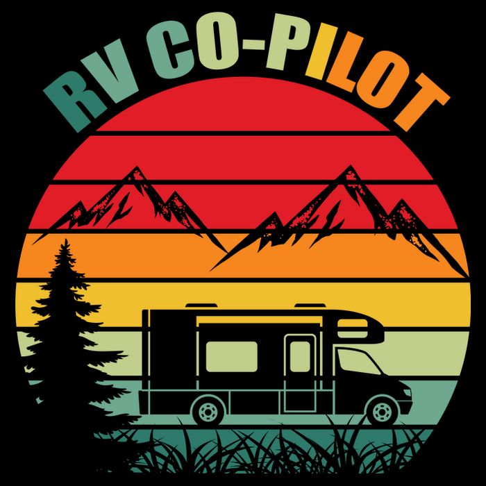 Funny RV CoPilot Adventure Awaits RV Camping Drawstring Bag