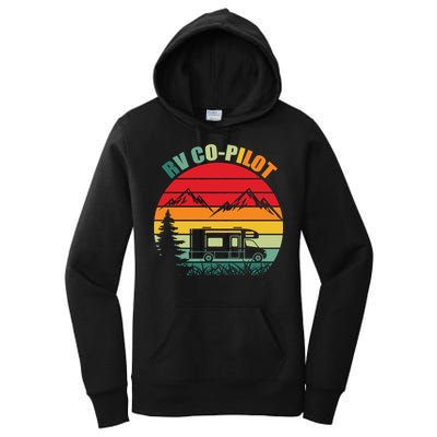 Funny RV CoPilot Adventure Awaits RV Camping Women's Pullover Hoodie