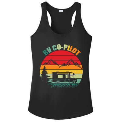 Funny RV CoPilot Adventure Awaits RV Camping Ladies PosiCharge Competitor Racerback Tank