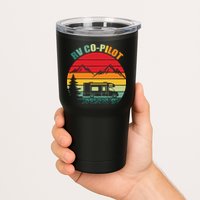 Funny RV CoPilot Adventure Awaits RV Camping Tumbler
