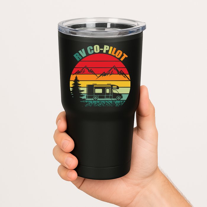 Funny RV CoPilot Adventure Awaits RV Camping Tumbler