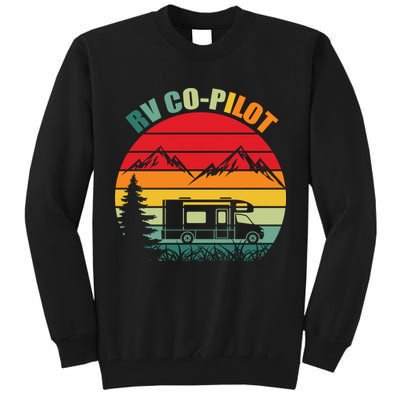 Funny RV CoPilot Adventure Awaits RV Camping Tall Sweatshirt