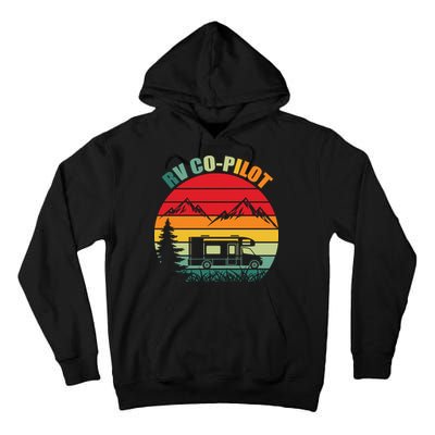 Funny RV CoPilot Adventure Awaits RV Camping Tall Hoodie