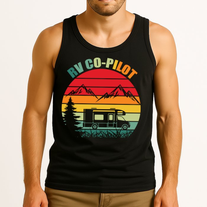 Funny RV CoPilot Adventure Awaits RV Camping Tank Top