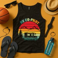 Funny RV CoPilot Adventure Awaits RV Camping Tank Top