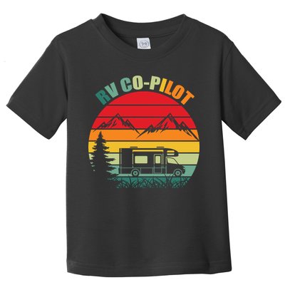 Funny RV CoPilot Adventure Awaits RV Camping Toddler T-Shirt
