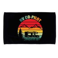 Funny RV CoPilot Adventure Awaits RV Camping Microfiber Hand Towel