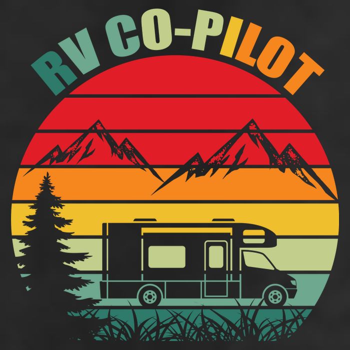 Funny RV CoPilot Adventure Awaits RV Camping Microfiber Hand Towel