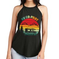 Funny RV CoPilot Adventure Awaits RV Camping Women's Perfect Tri Rocker Tank