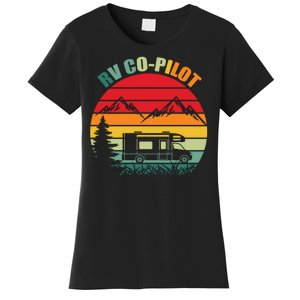 Funny RV CoPilot Adventure Awaits RV Camping Women's T-Shirt