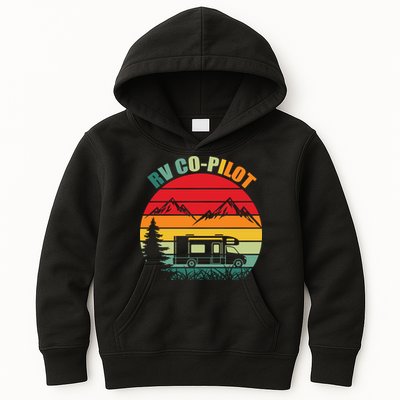 Funny RV CoPilot Adventure Awaits RV Camping Kids Hoodie