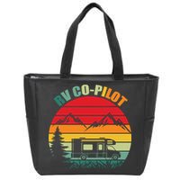 Funny RV CoPilot Adventure Awaits RV Camping Zip Tote Bag