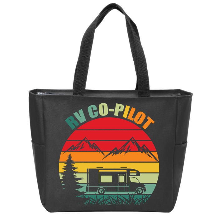 Funny RV CoPilot Adventure Awaits RV Camping Zip Tote Bag