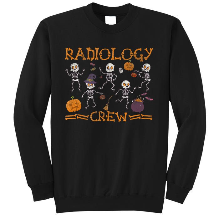 Funny Radiology Crew Dancing Skeleton Pumpkin Halloween Sweatshirt