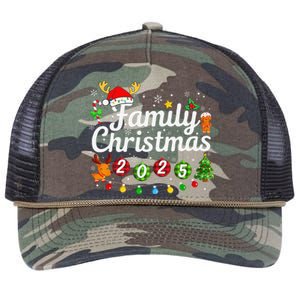 Family Reunion Christmas 2025 Holiday Xmas Pajamas Matching Retro Rope Trucker Hat Cap