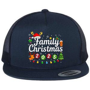 Family Reunion Christmas 2025 Holiday Xmas Pajamas Matching Flat Bill Trucker Hat