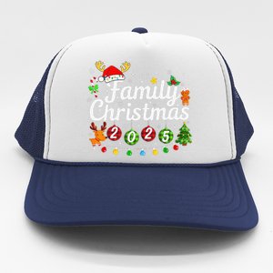 Family Reunion Christmas 2025 Holiday Xmas Pajamas Matching Trucker Hat