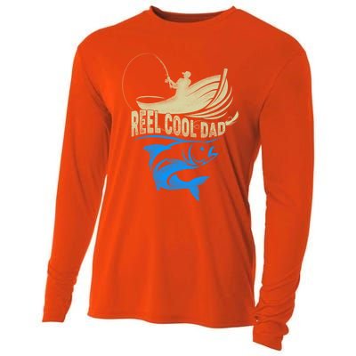 Fishing Reel Cool Dad Father’s Day For Fisher Funny Gift Cooling Performance Long Sleeve Crew