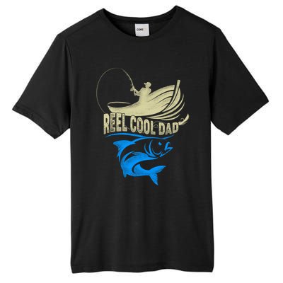 Fishing Reel Cool Dad Father’s Day For Fisher Funny Gift Tall Fusion ChromaSoft Performance T-Shirt