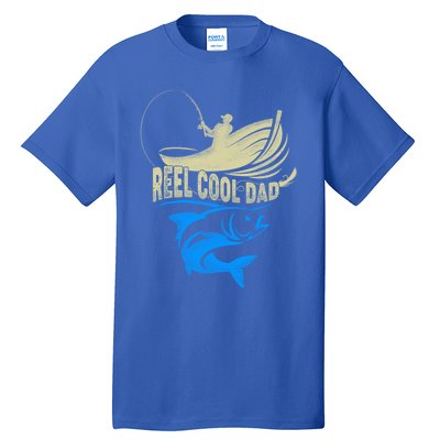 Fishing Reel Cool Dad Father’s Day For Fisher Funny Gift Tall T-Shirt