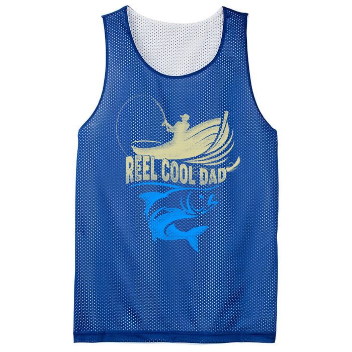 Fishing Reel Cool Dad Father’s Day For Fisher Funny Gift Mesh Reversible Basketball Jersey Tank