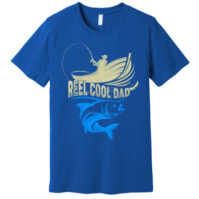 Fishing Reel Cool Dad Father’s Day For Fisher Funny Gift Premium T-Shirt