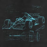Formula Racing Car Silhouette Mechanic Car Guys 11oz C Handle Ceramic Mug