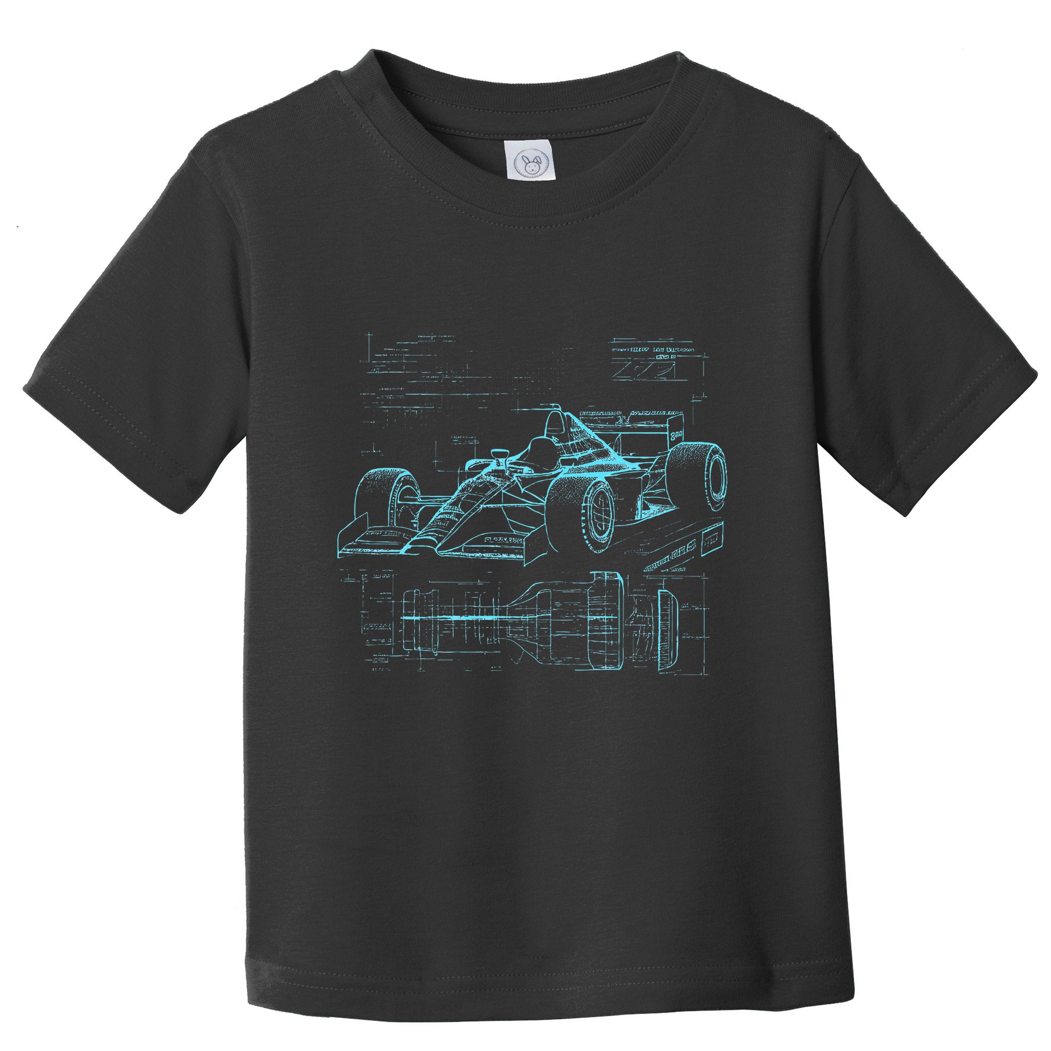 Formula Racing Car Silhouette Mechanic Car Guys Toddler T-Shirt